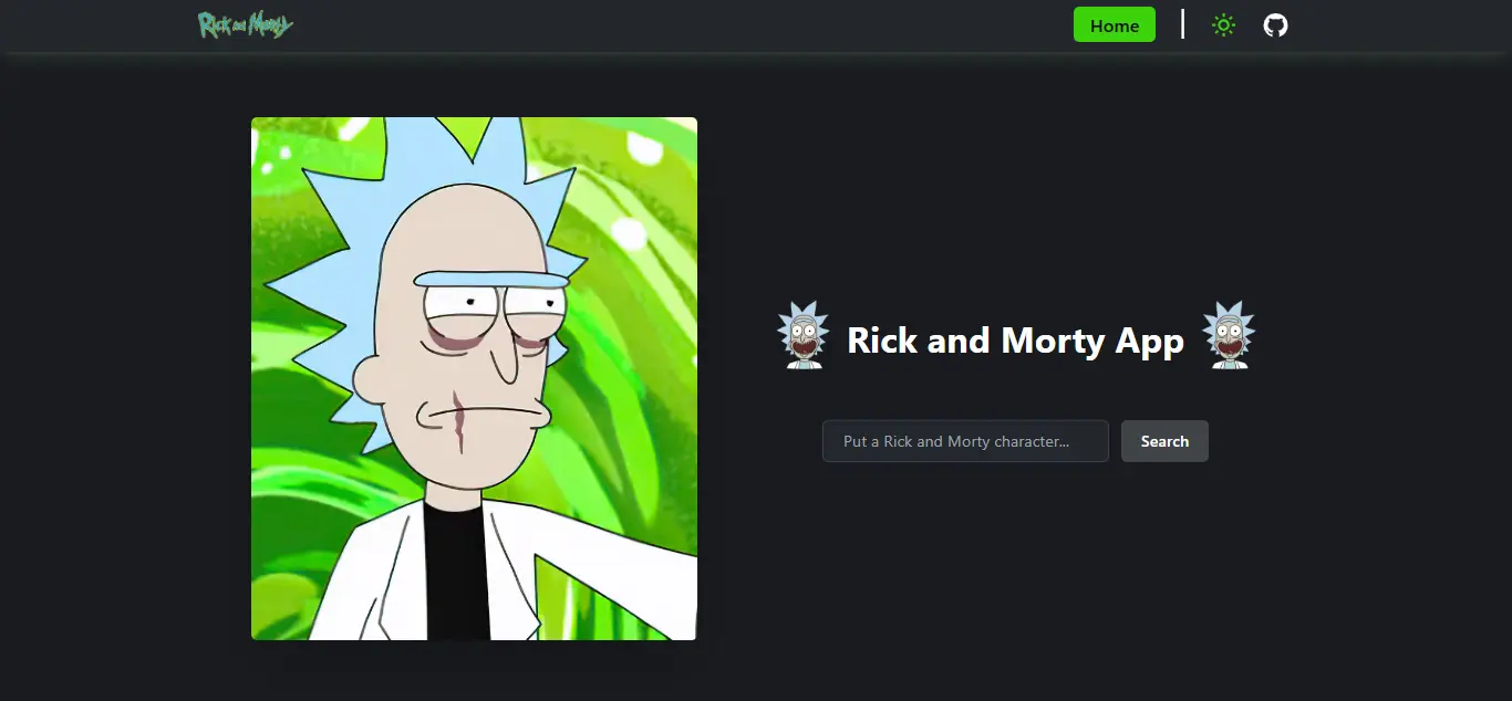 Rick and Morty App